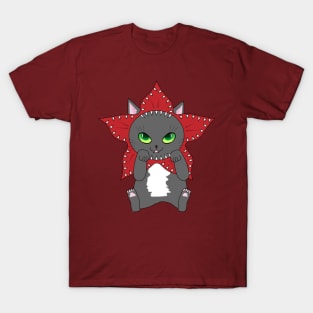 Stranger Things - Demogorgon Cat T-Shirt